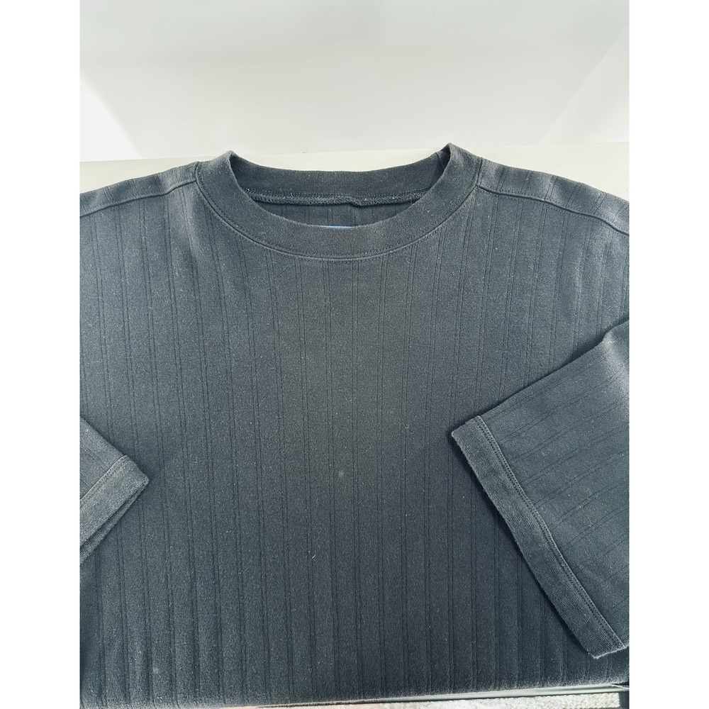 Best Pendleton Ribbed Short Sleeve Shirt Mens Medium‎ Black Comfortable Outdoor